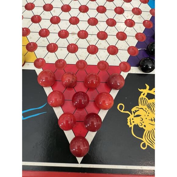 Vintage Pressman Toy Corp Checkers & Chinese Checkers Game Family Collectible - Picture 8 of 16